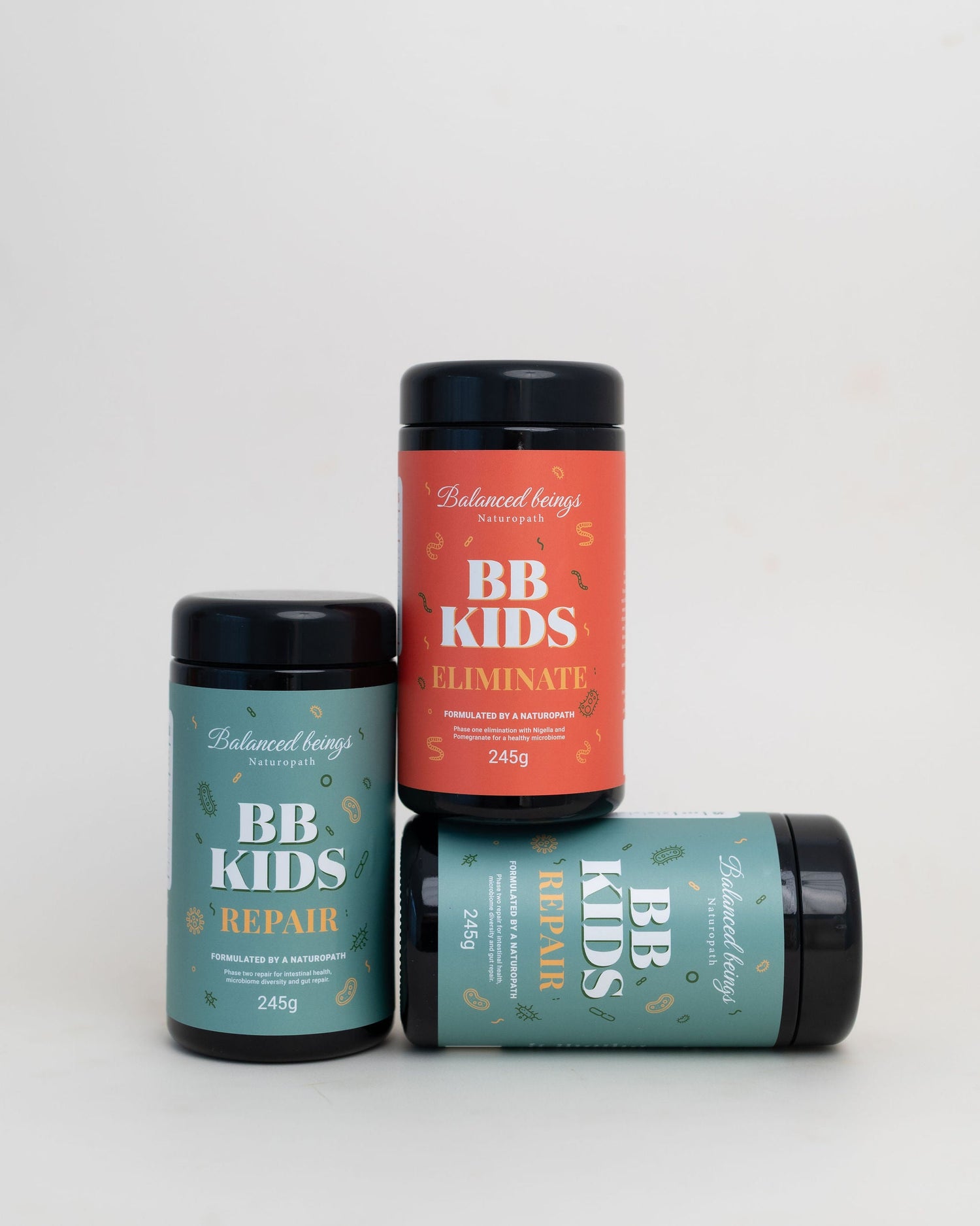 BB Kids Eliminate and Repair - Children's supplements formulated by a naturopath