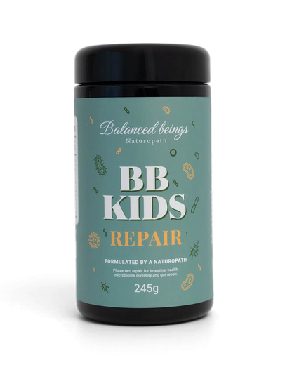 BB Kids Repair supplement container on a white background