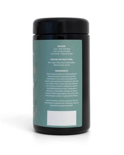 BB Kids Repair container, side label detail
