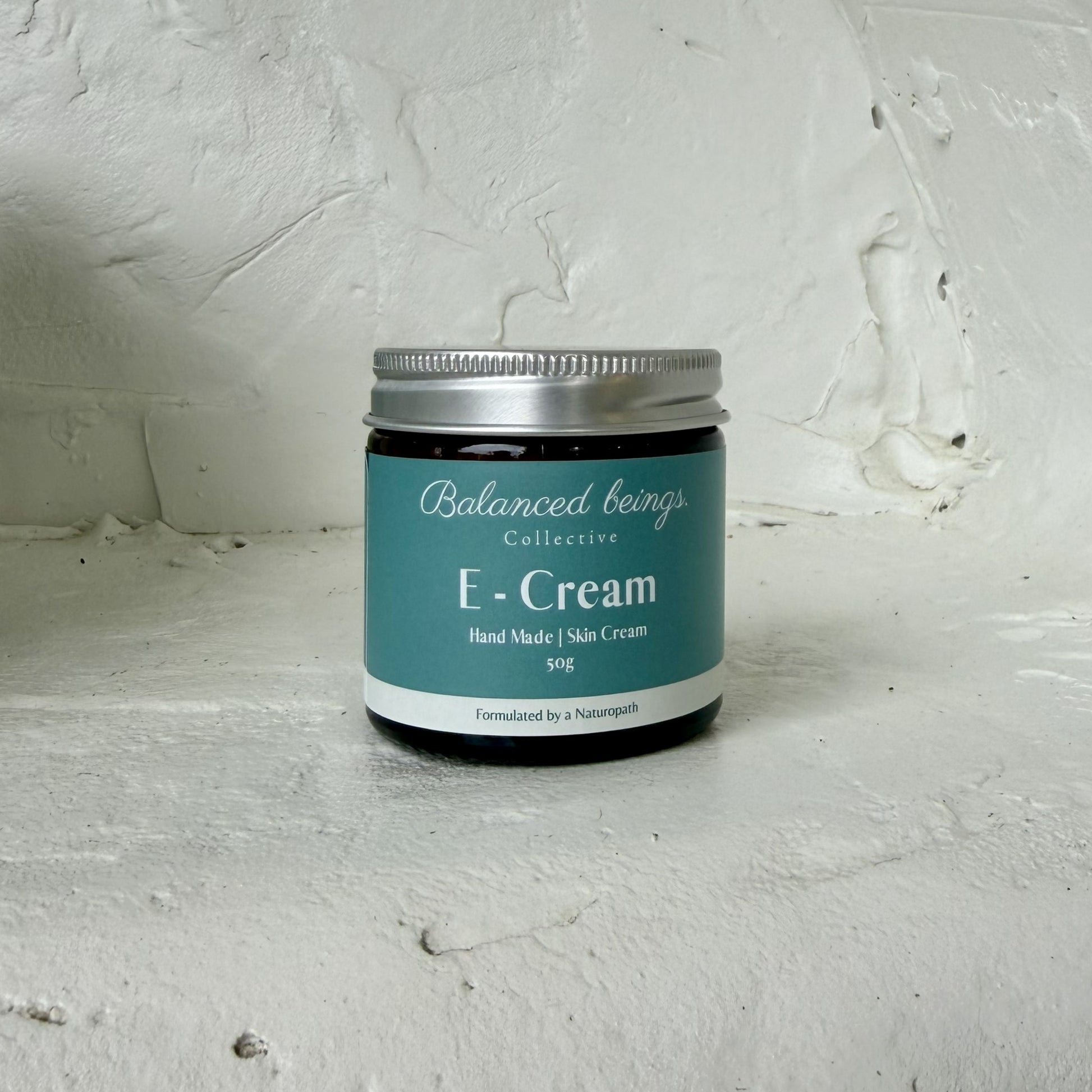 Balanced Beings E-Cream jar for eczema-prone skin, front of jar