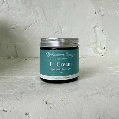 Balanced Beings E-Cream jar for eczema-prone skin, front of jar